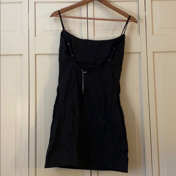 Black linen mini dress - Picture 2 of 2